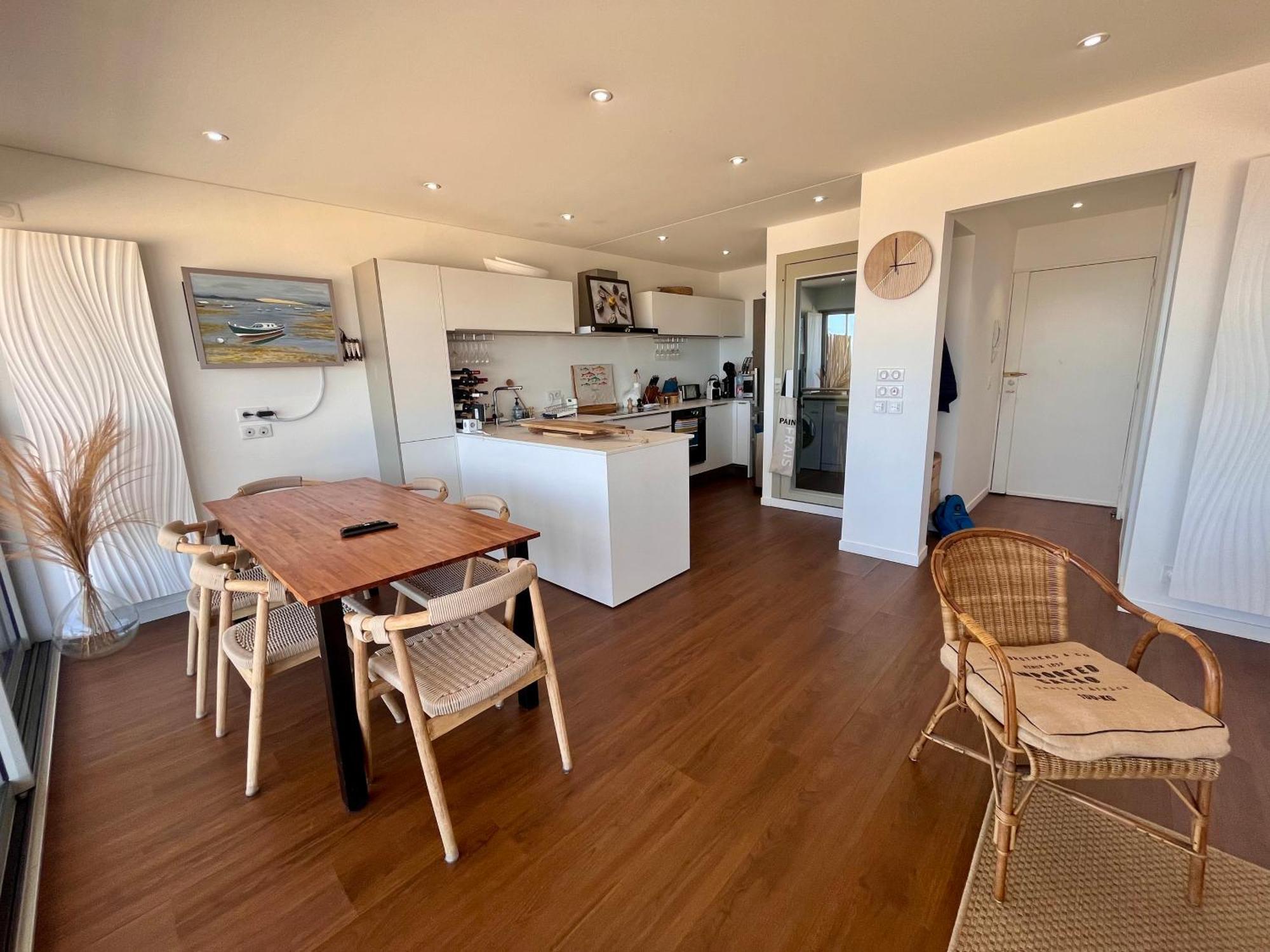 Premiere Ligne Acces Prive Et Direct A La Plage Vue Mer 阿卡雄 外观 照片